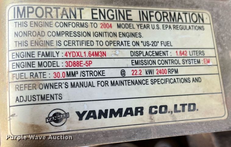 image for item ME9859 2005 Komatsu PC35MR-2  mini excavator