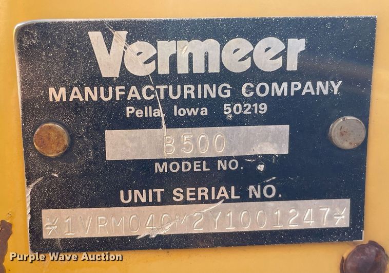 image for item ME9861 2000 Vermeer V3550A  trencher