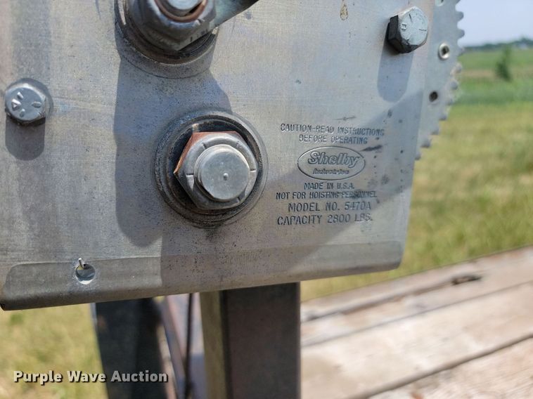 image for item ML9464 2000 Shop built  equipment trailer