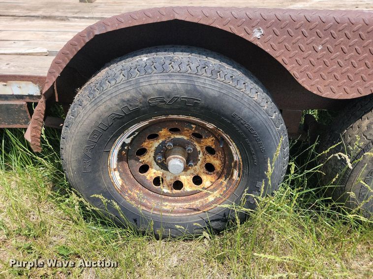 image for item ML9464 2000 Shop built  equipment trailer