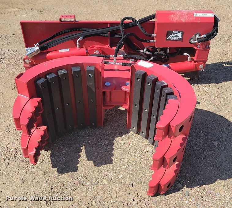 image for item ML9493 Handy Attachments HRTH43  skid steer rock and tree handler