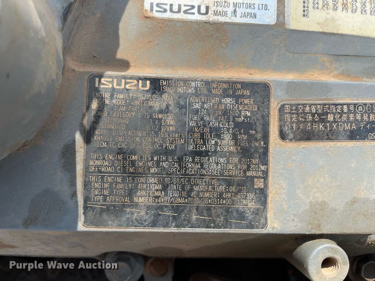 image for item MR9093 2012 Case CX210C  excavator