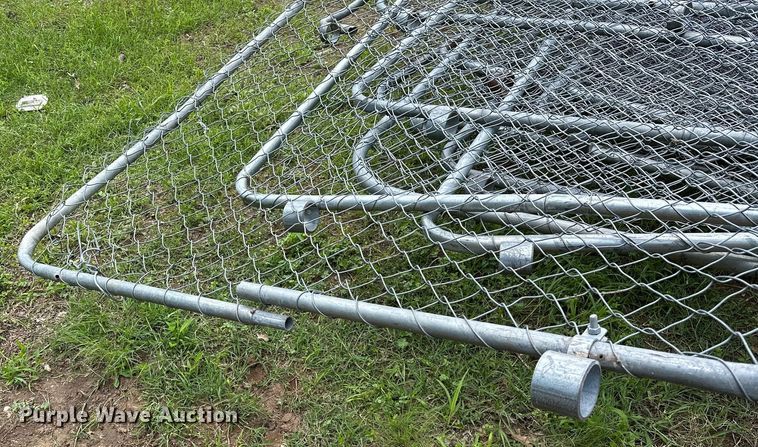 image for item OG9112 Approximately 28 chain link fence panels