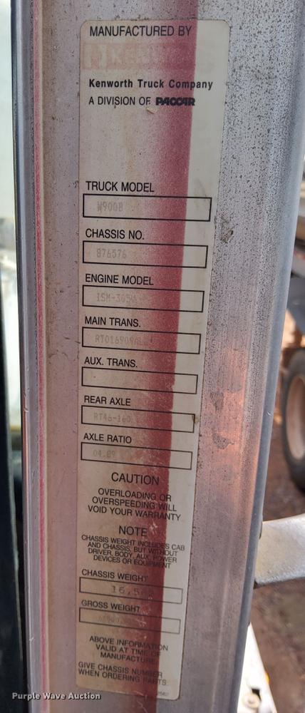 image for item DN6442 2001 Kenworth W900B  ready mix truck