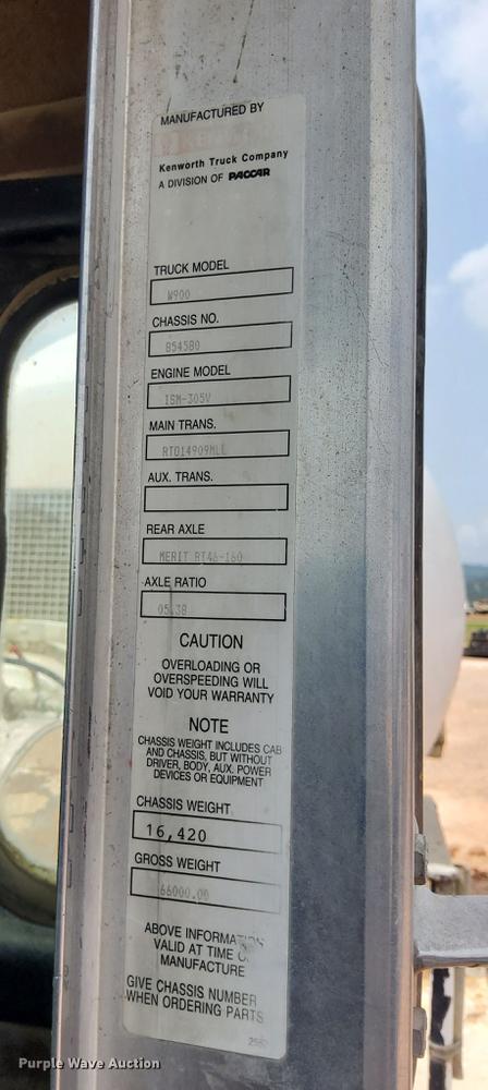 image for item DN6443 2000 Kenworth W900  ready mix truck