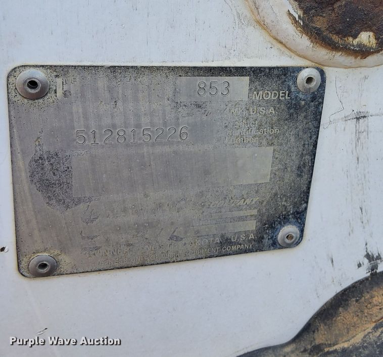 image for item DN6464 1994 Bobcat 853  skid steer loader