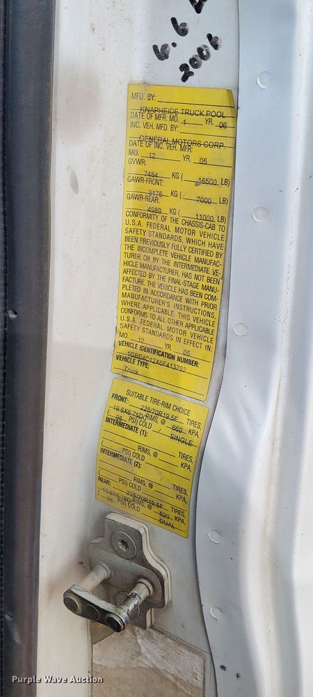 image for item DN6468 2006 Chevrolet C4500  utility / service truck