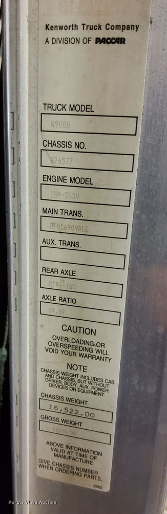 image for item DN6480 2001 Kenworth W900  ready mix truck