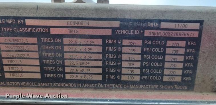 image for item DN6480 2001 Kenworth W900  ready mix truck