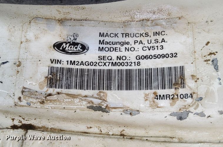 image for item DR4632 2007 Mack CV513 Granite  ready mix truck