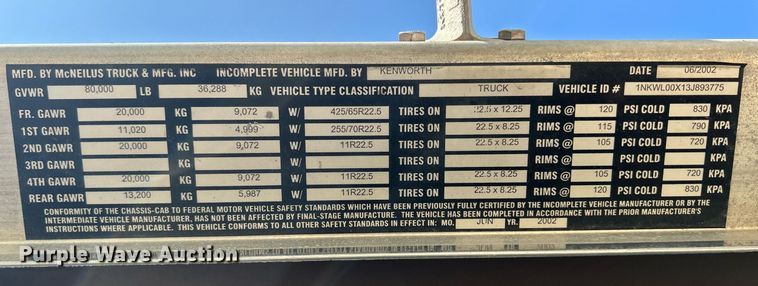 image for item DR4636 2003 Kenworth W900  ready mix truck