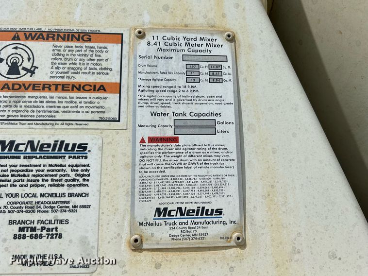 image for item DR4637 2003 Kenworth W900  ready mix truck