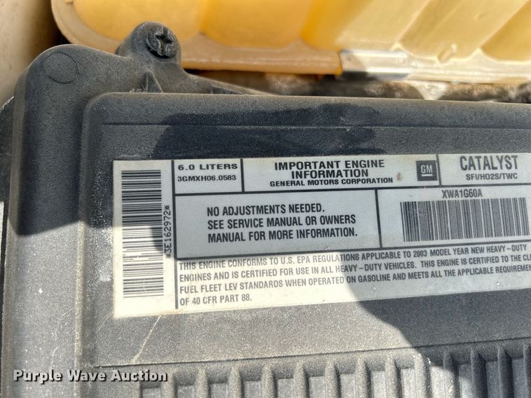 image for item DR4667 2003 Chevrolet Silverado 2500HD  Ext. Cab pickup truck