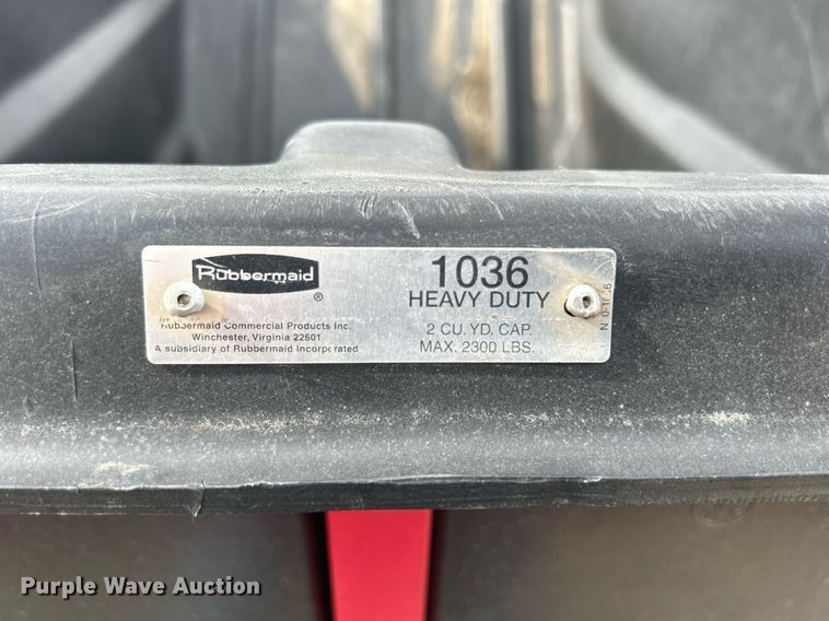 image for item DR4676 (3) Rubbermaid 1036 refuse totes