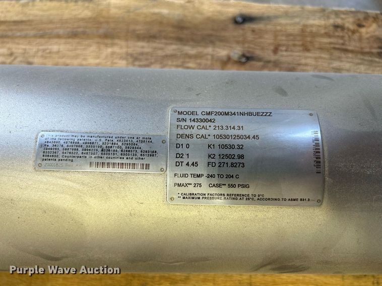 image for item DR4678 2012 Emerson CMF200M  mass flow sensor