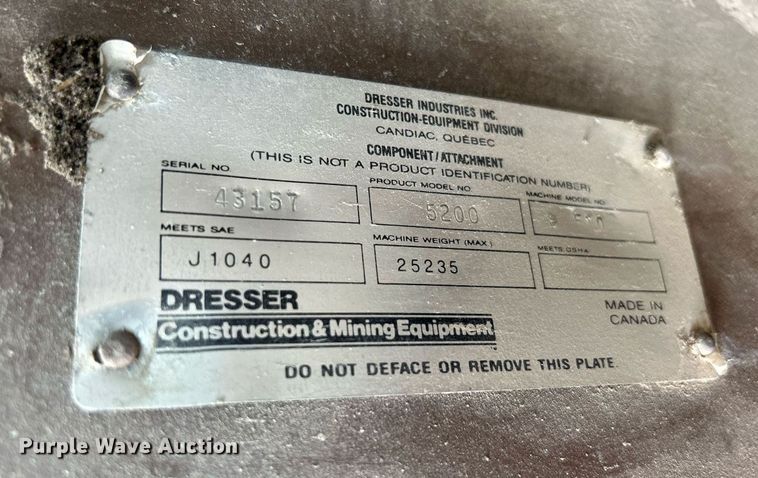 image for item DR4680 Dresser 510B  wheel loader