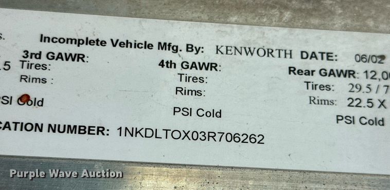 image for item JD9100 2003 Kenworth T800  ready mix truck
