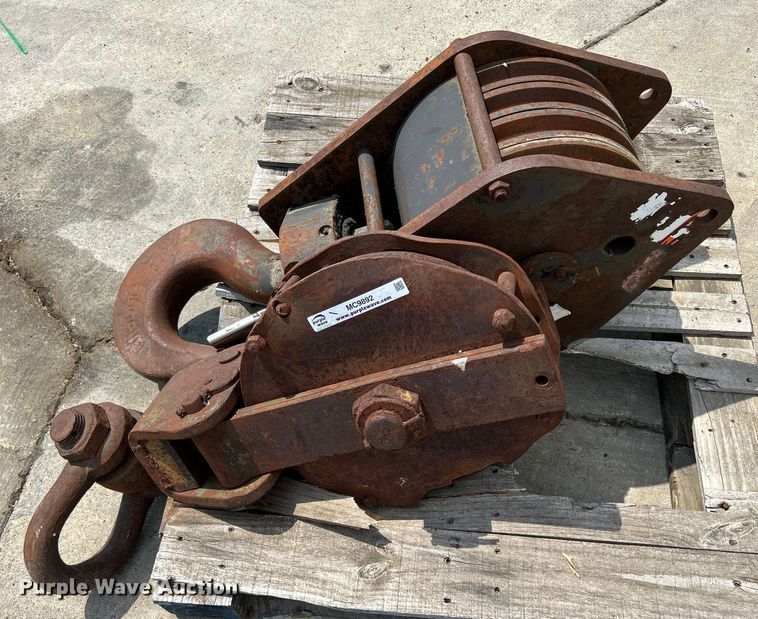 image for item MC9892 (2) crane blocks