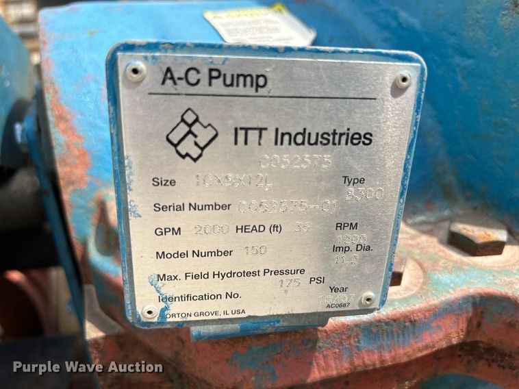 image for item MC9893 ITT Industries 150  pump