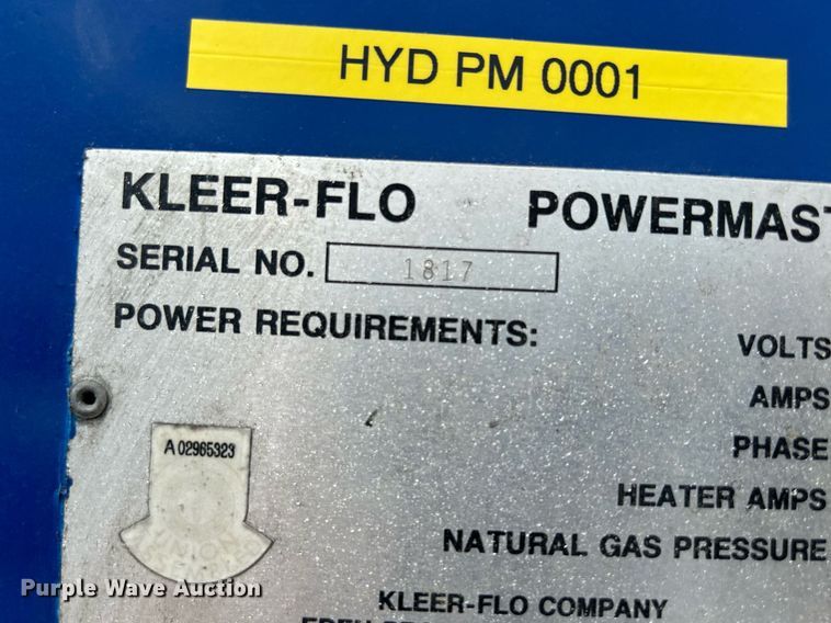 image for item MC9926 Kleer-Flo Powermaster  parts washer