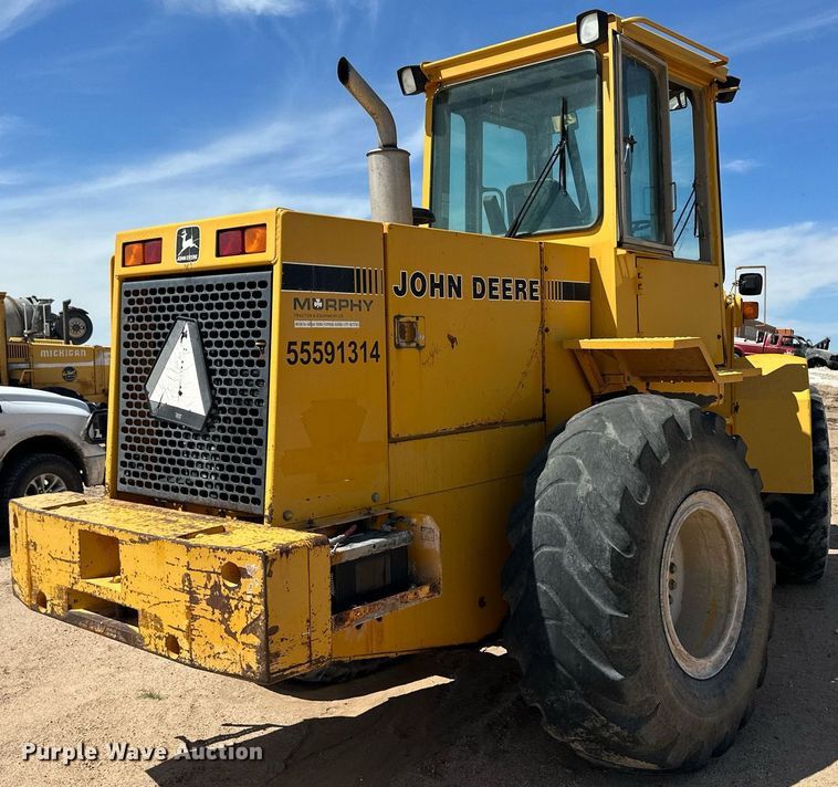 image for item NY9033 1990 John Deere 544E  wheel loader