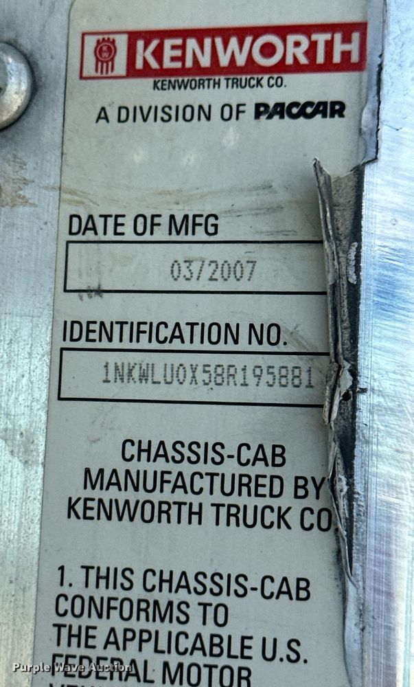 image for item NY9036 2008 Kenworth W900  ready mix truck