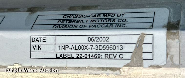 image for item NY9038 2003 Peterbilt 357  ready mix truck