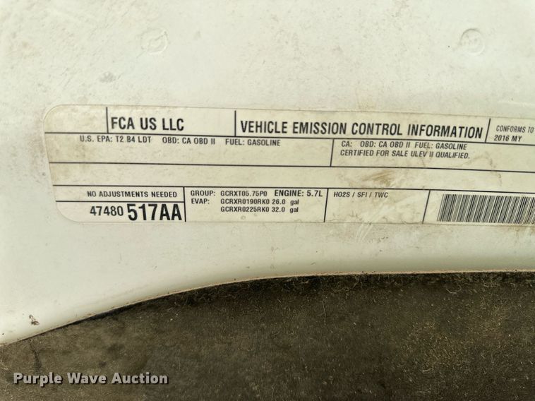 image for item NY9044 2016 Dodge Ram 1500  Crew Cab pickup truck