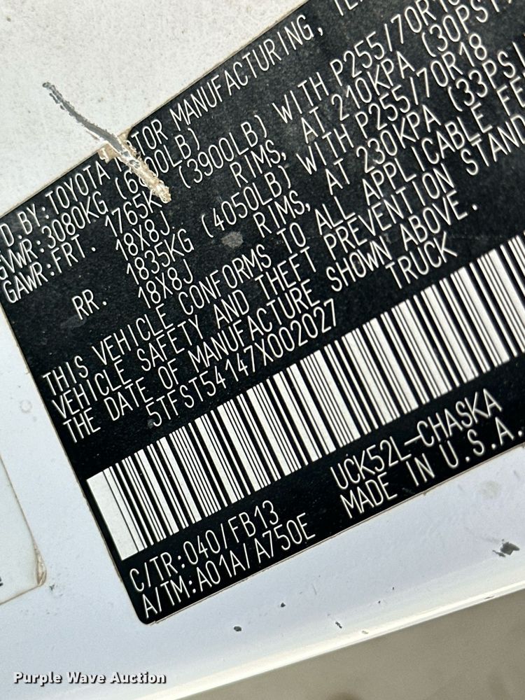 image for item NY9046 2007 Toyota Tundra  Double Cab pickup truck