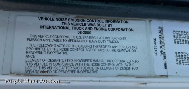 image for item NY9056 2007 International 5500i  ready mix truck