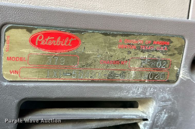 image for item NY9062 2006 Peterbilt 379  semi truck