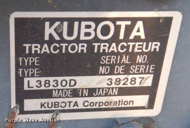 image for item AF9688 Kubota L3830D  MFWD tractor