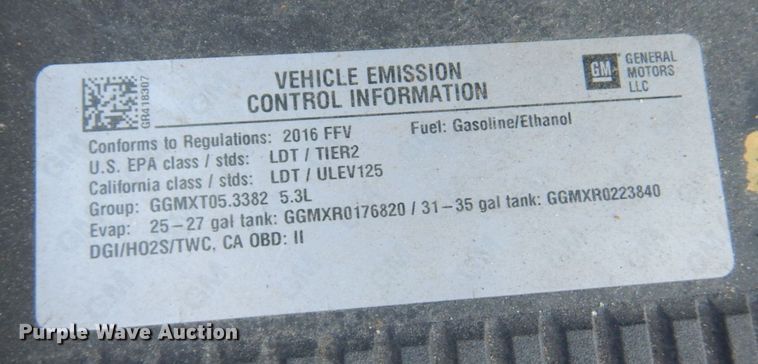 image for item AF9694 2016 Chevrolet Tahoe  SUV