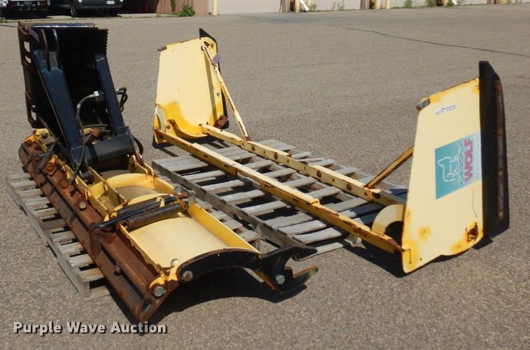 image for item AF9695 Snow Wolf  skid steer snow plow
