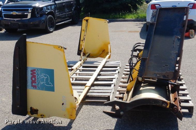 image for item AF9695 Snow Wolf  skid steer snow plow