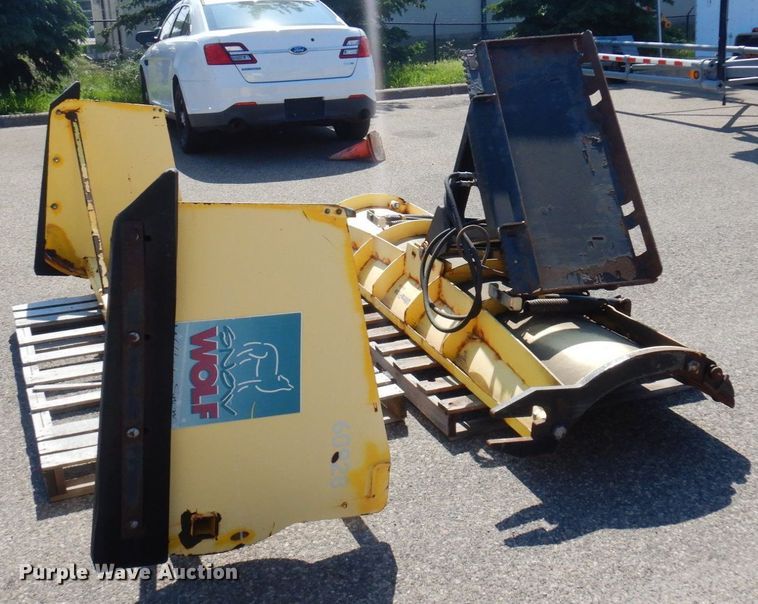 image for item AF9695 Snow Wolf  skid steer snow plow