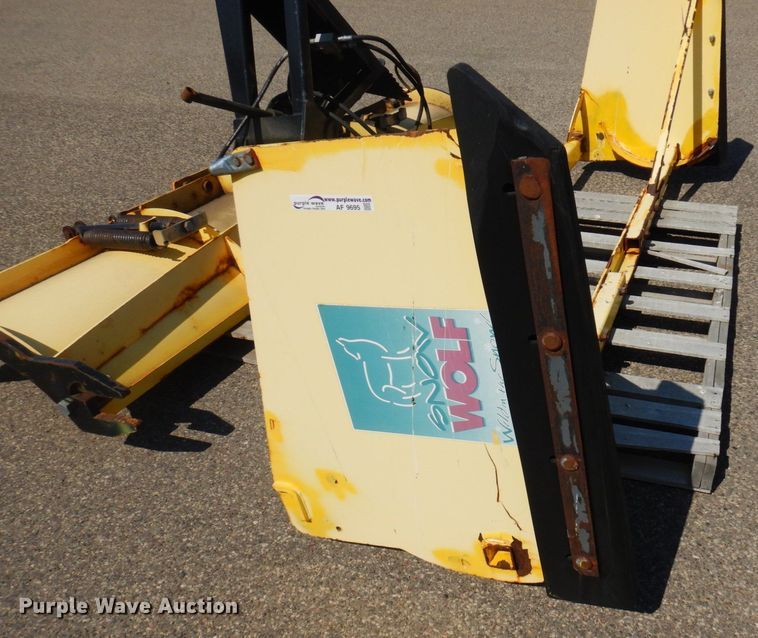 image for item AF9695 Snow Wolf  skid steer snow plow