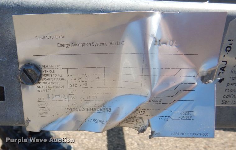image for item AF9696 2009 Energy Absorption Systems  trailer