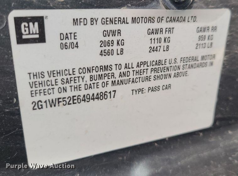 image for item DK1879 2004 Chevrolet Impala