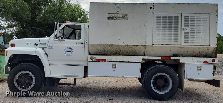 image for item DK1888 1990 Ford F800  sewer jetter truck