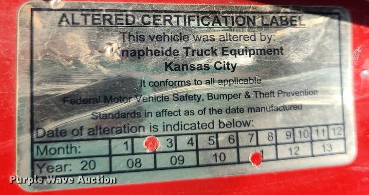 image for item DK1937 2011 International DuraStar 4300  truck cab and chassis