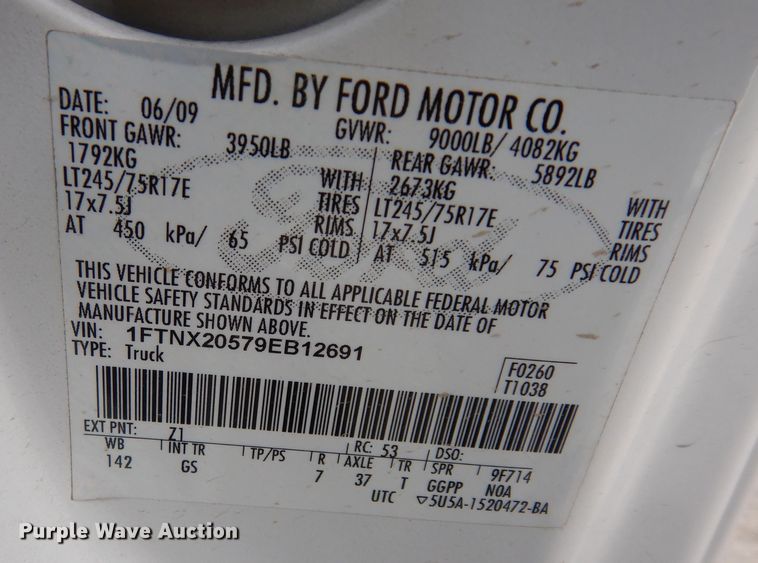 image for item DK7670 2009 Ford F250 Super Duty XL  SuperCab pickup truck