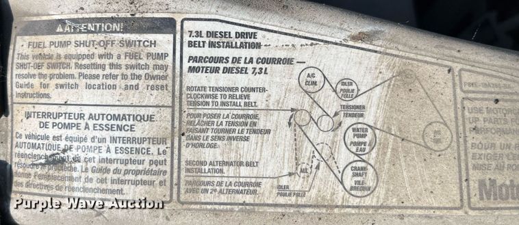 image for item DM4965 2002 Ford F450 Super Duty XL  Crew Cab utility / service truck