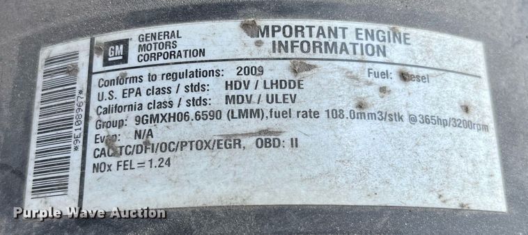 image for item DM4969 2009 Chevrolet Silverado 3500HD  dump bed pickup truck