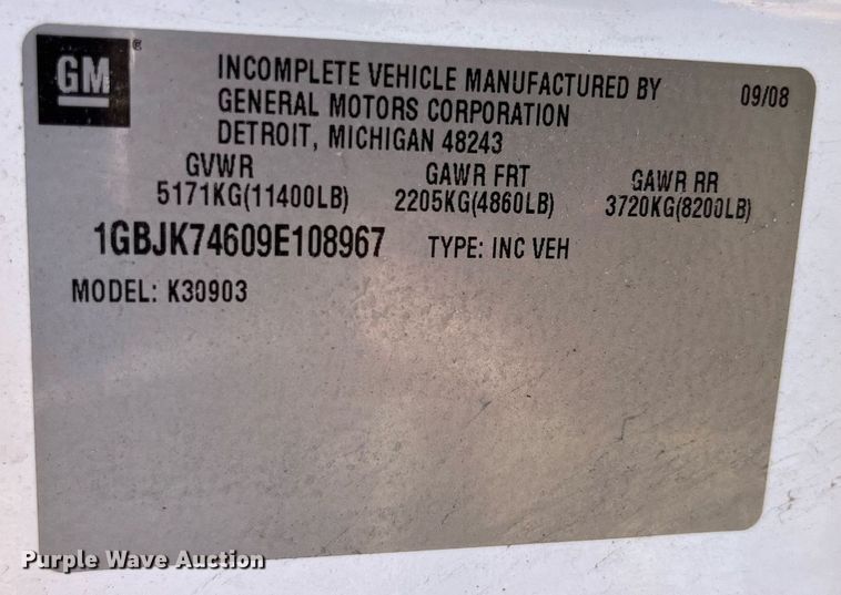 image for item DM4969 2009 Chevrolet Silverado 3500HD  dump bed pickup truck