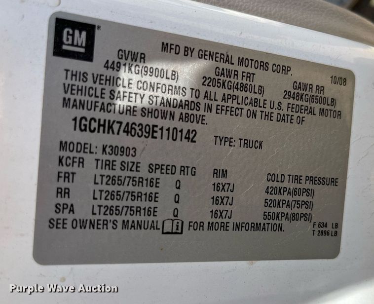 image for item DM4972 2009 Chevrolet Silverado 3500HD  pickup truck