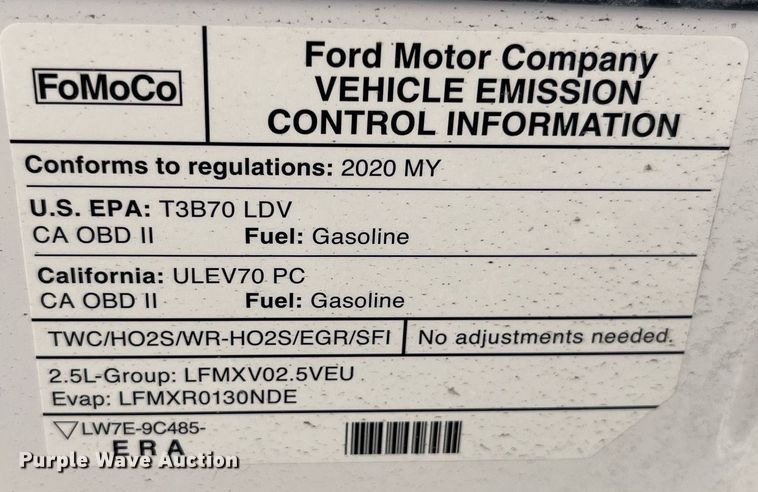 image for item DM4973 2020 Ford Fusion
