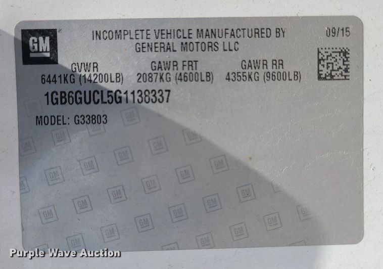 image for item DM4977 2016 Chevrolet Express G4500  ambulance