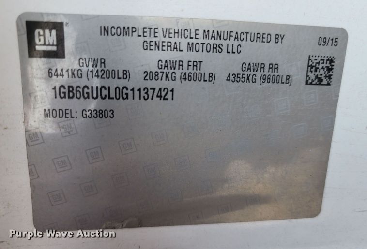 image for item DM4990 2016 Chevrolet Express G4500  ambulance