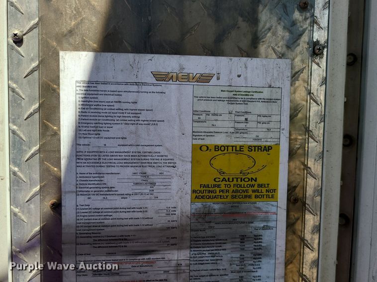 image for item DM4991 2014 Chevrolet Express G4500  ambulance